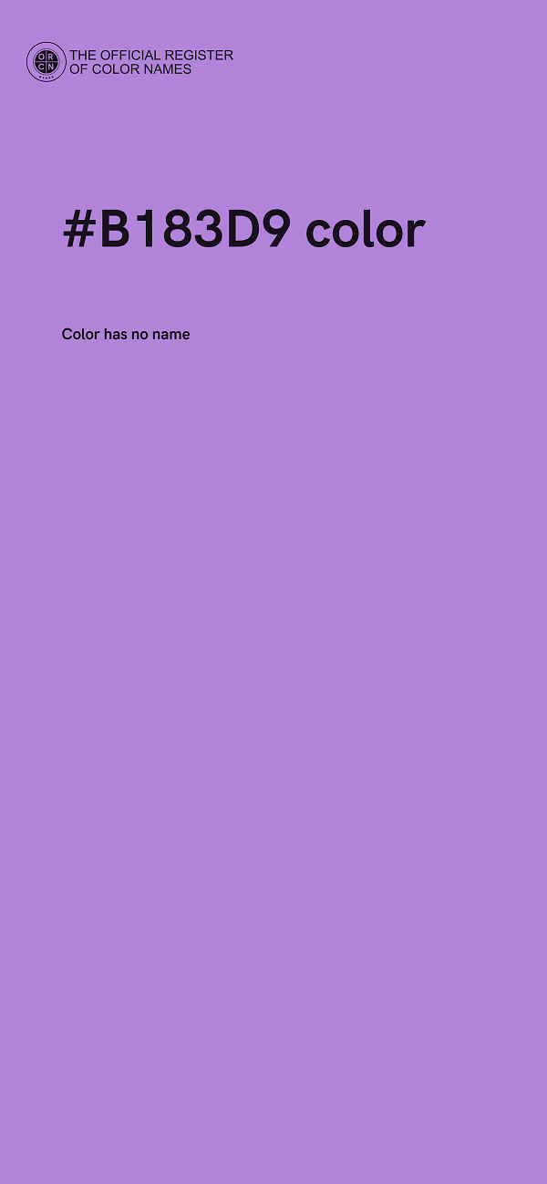#B183D9 color image