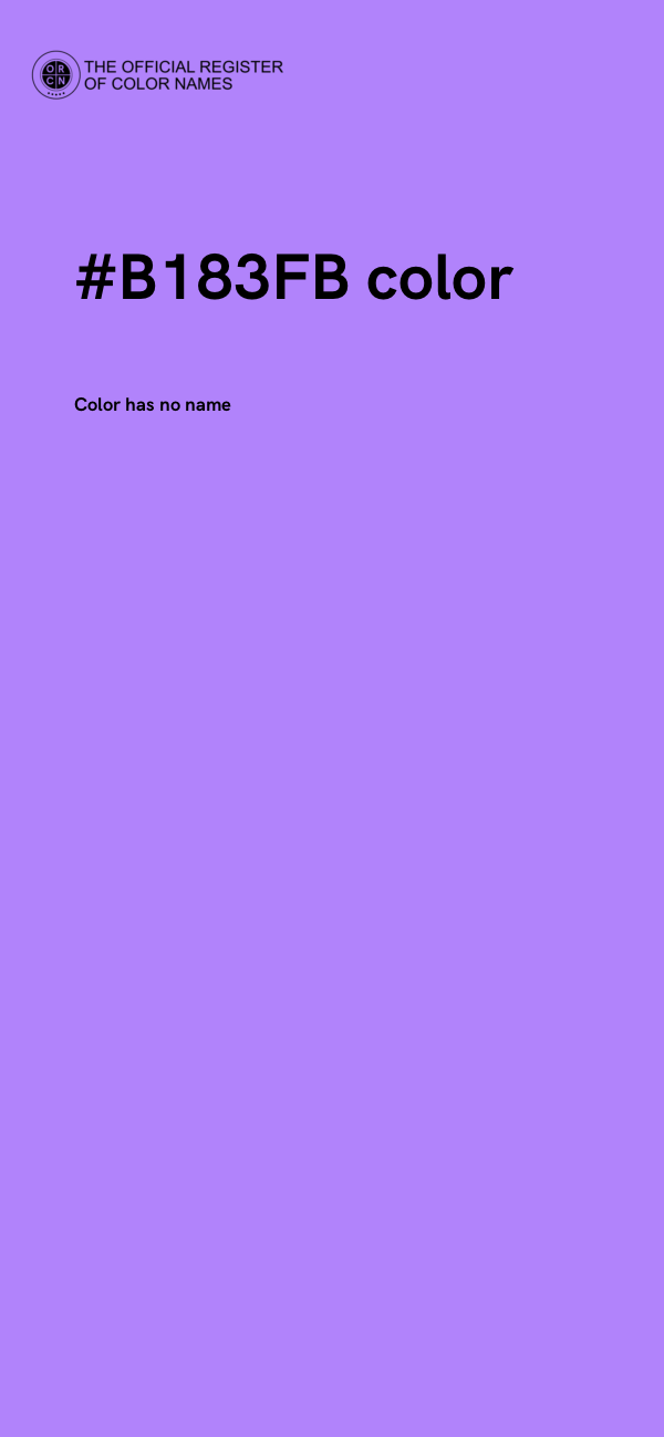 #B183FB color image