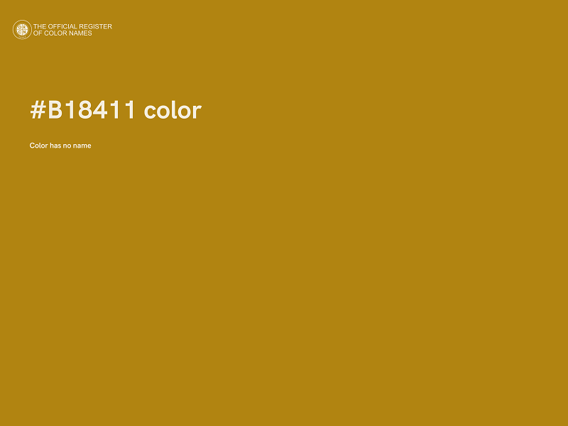 #B18411 color image