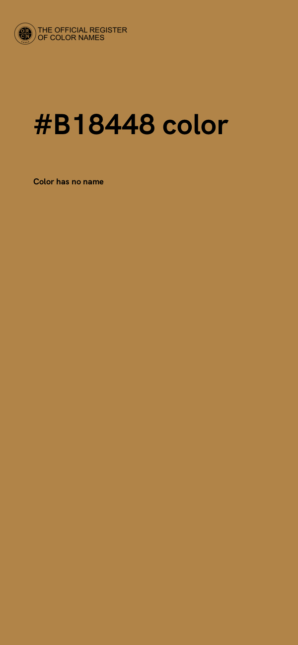 #B18448 color image