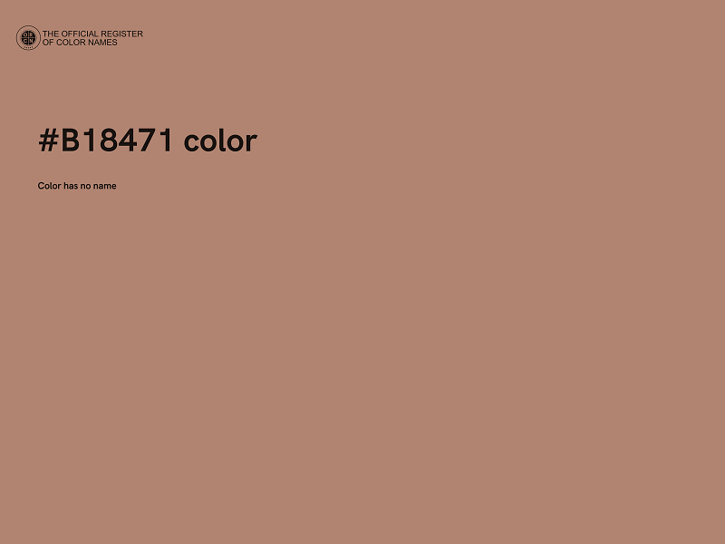 #B18471 color image