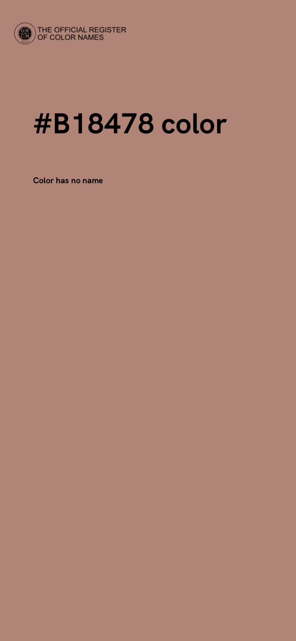 #B18478 color image
