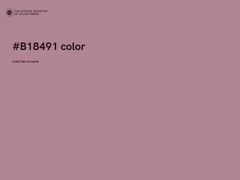 #B18491 color image