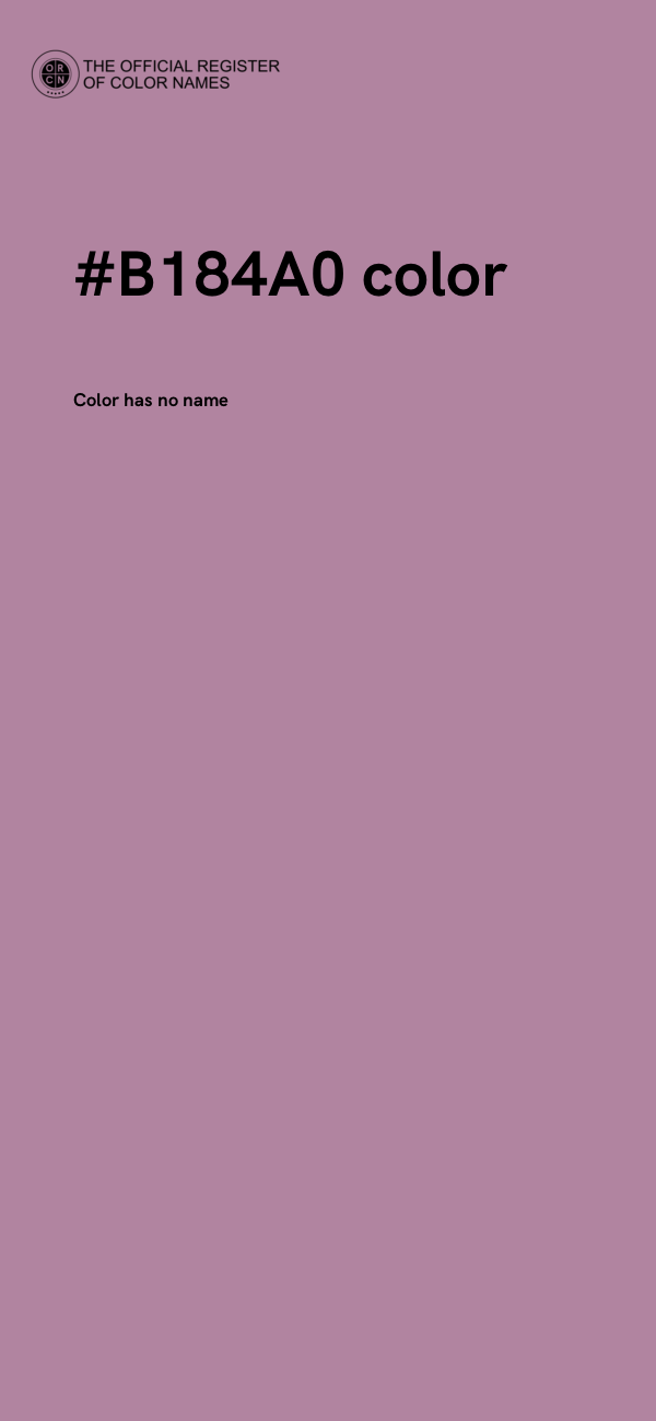 #B184A0 color image