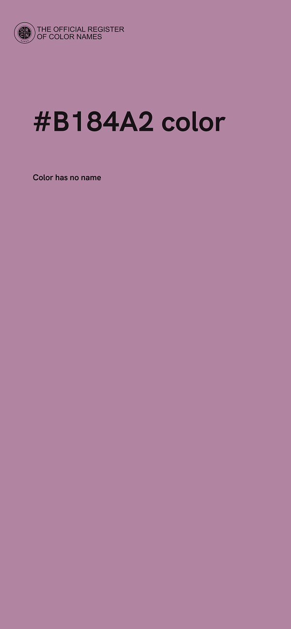 #B184A2 color image