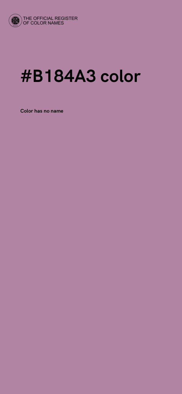 #B184A3 color image