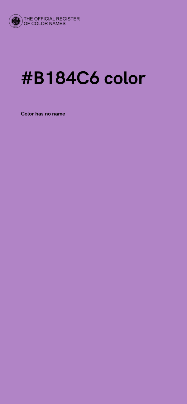 #B184C6 color image