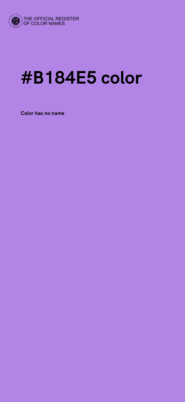 #B184E5 color image