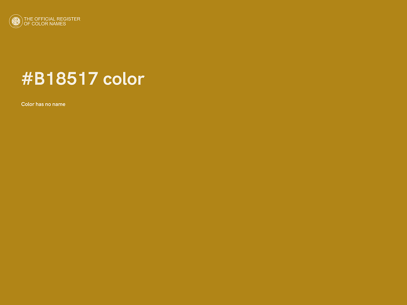 #B18517 color image