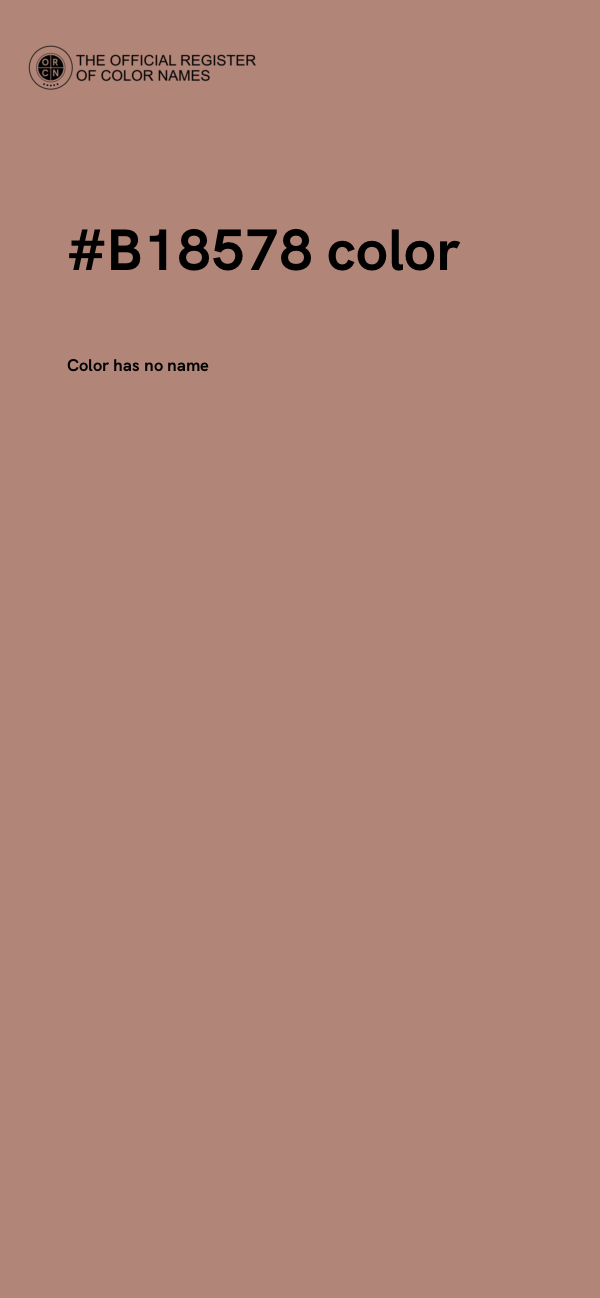 #B18578 color image