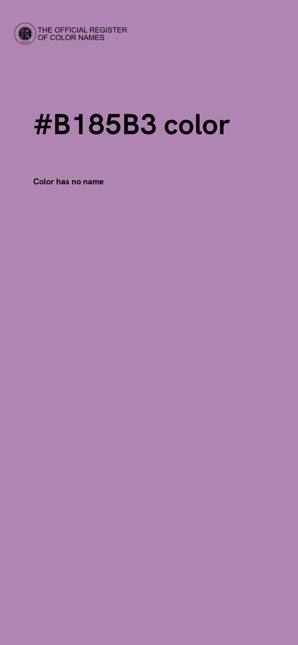 #B185B3 color image