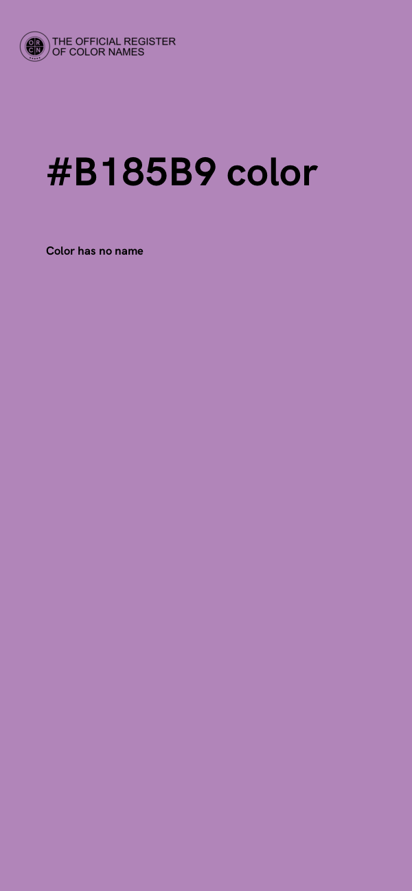 #B185B9 color image