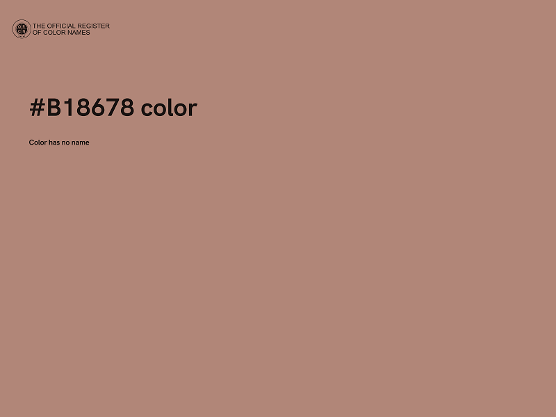 #B18678 color image