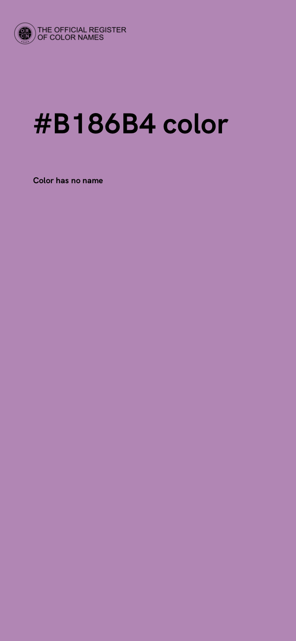 #B186B4 color image