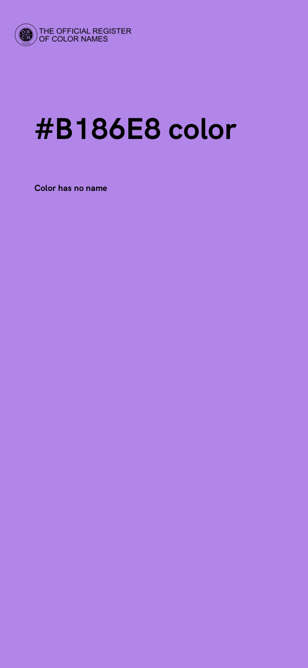 #B186E8 color image