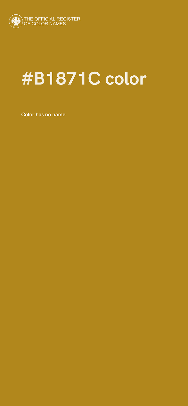 #B1871C color image