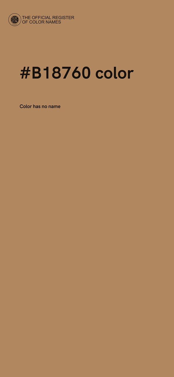 #B18760 color image