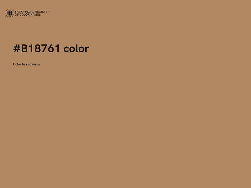 #B18761 color image