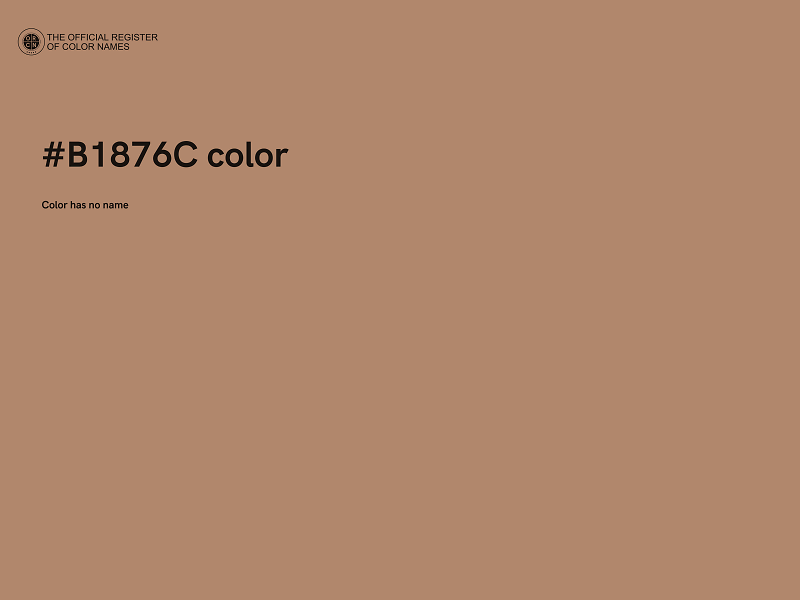 #B1876C color image