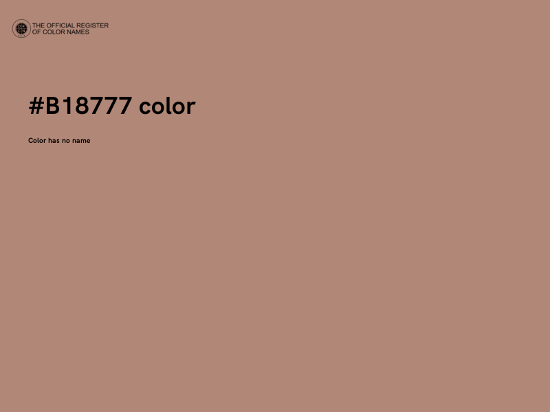#B18777 color image