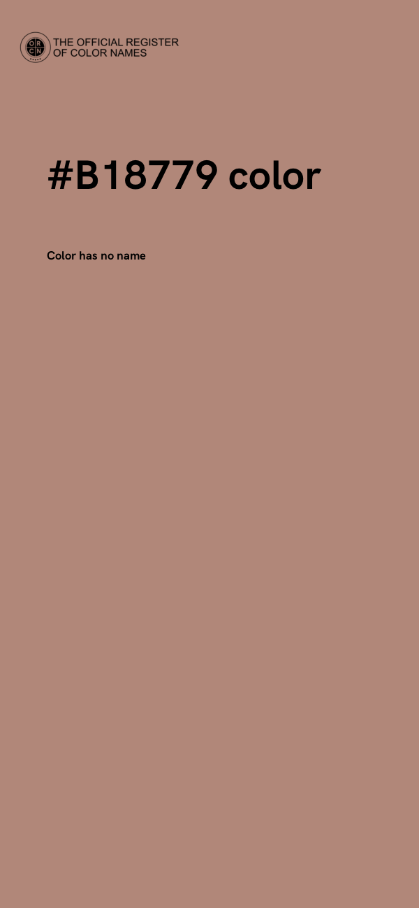 #B18779 color image