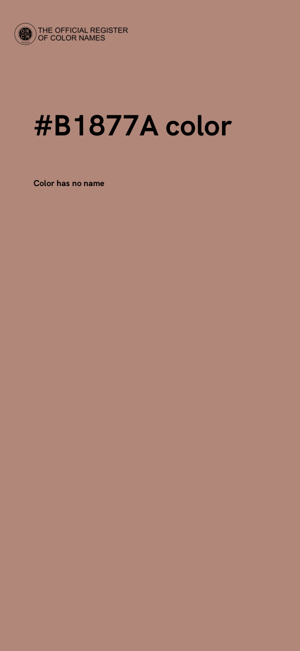 #B1877A color image