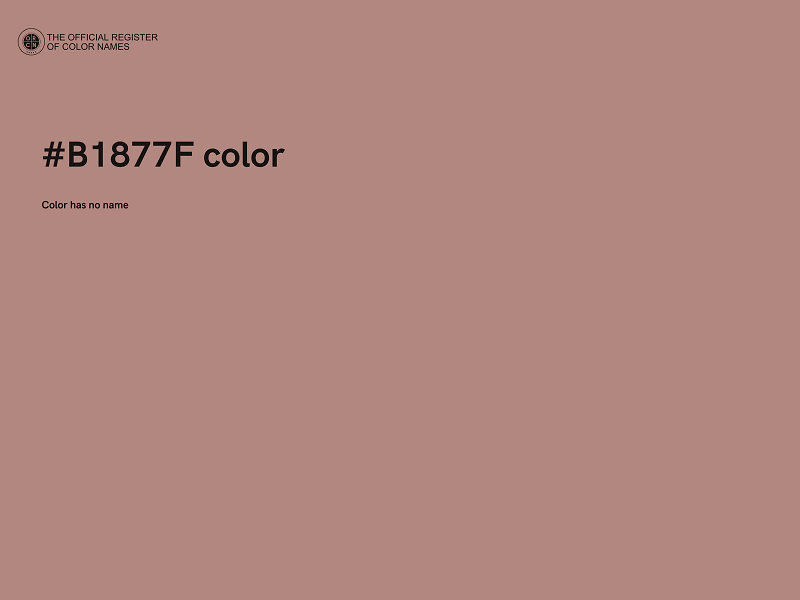 #B1877F color image