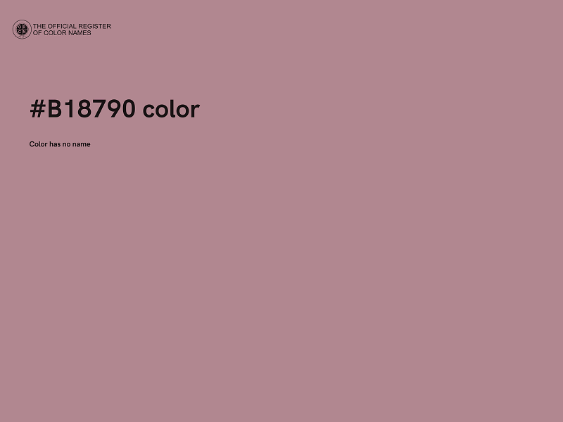 #B18790 color image