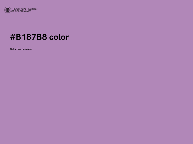 #B187B8 color image