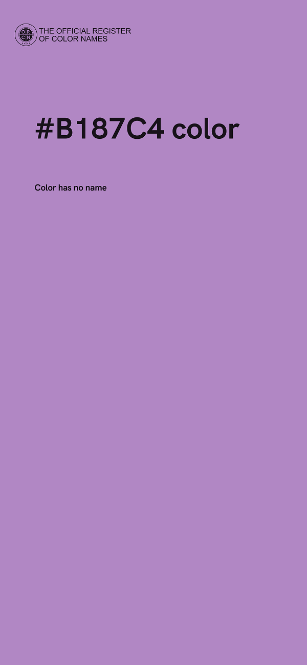 #B187C4 color image