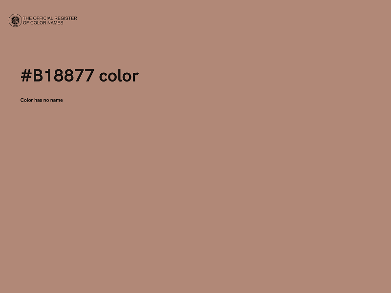 #B18877 color image