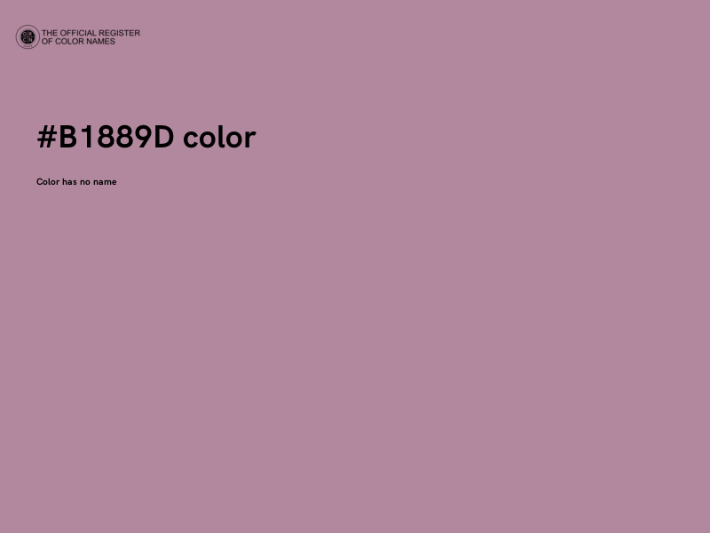 #B1889D color image