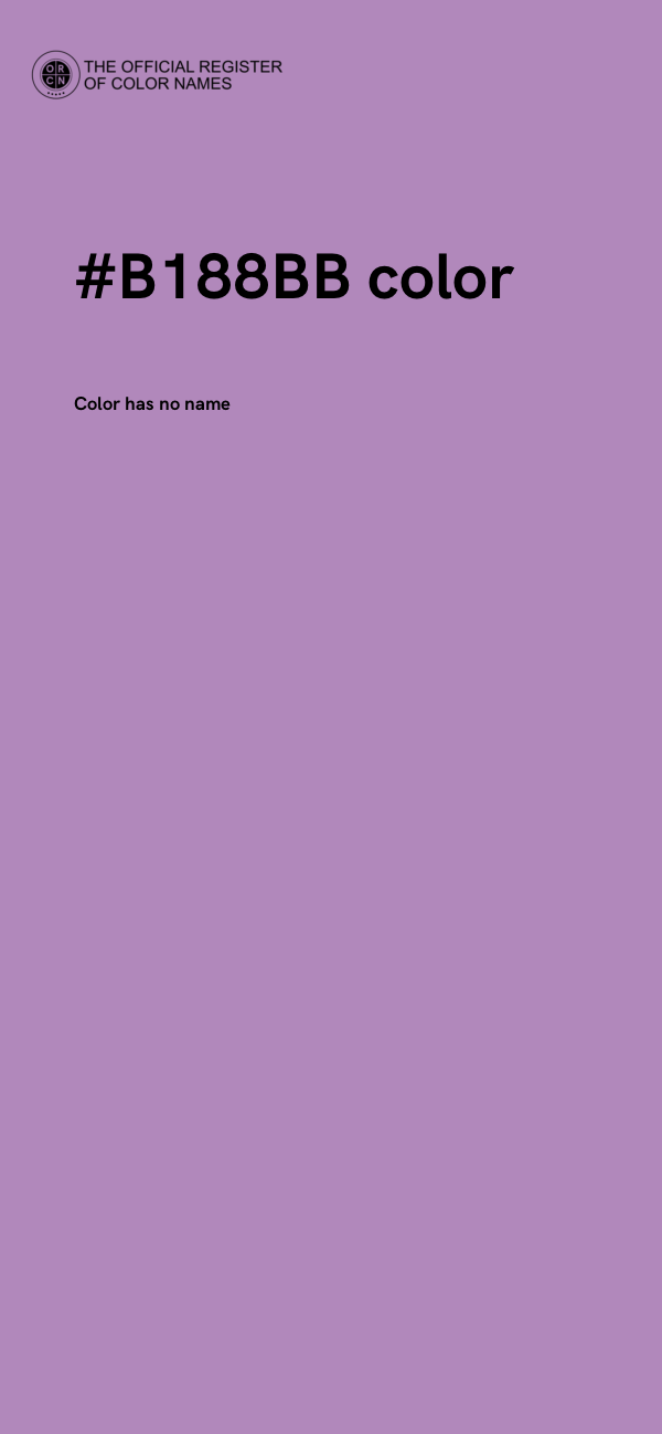 #B188BB color image