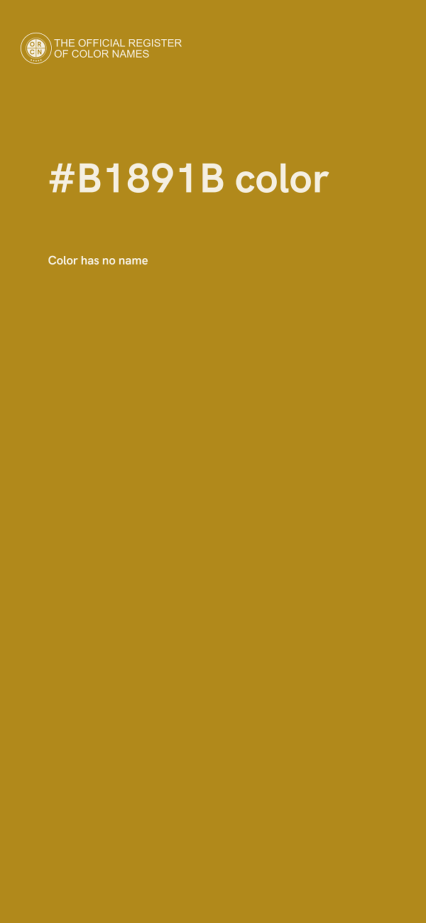 #B1891B color image