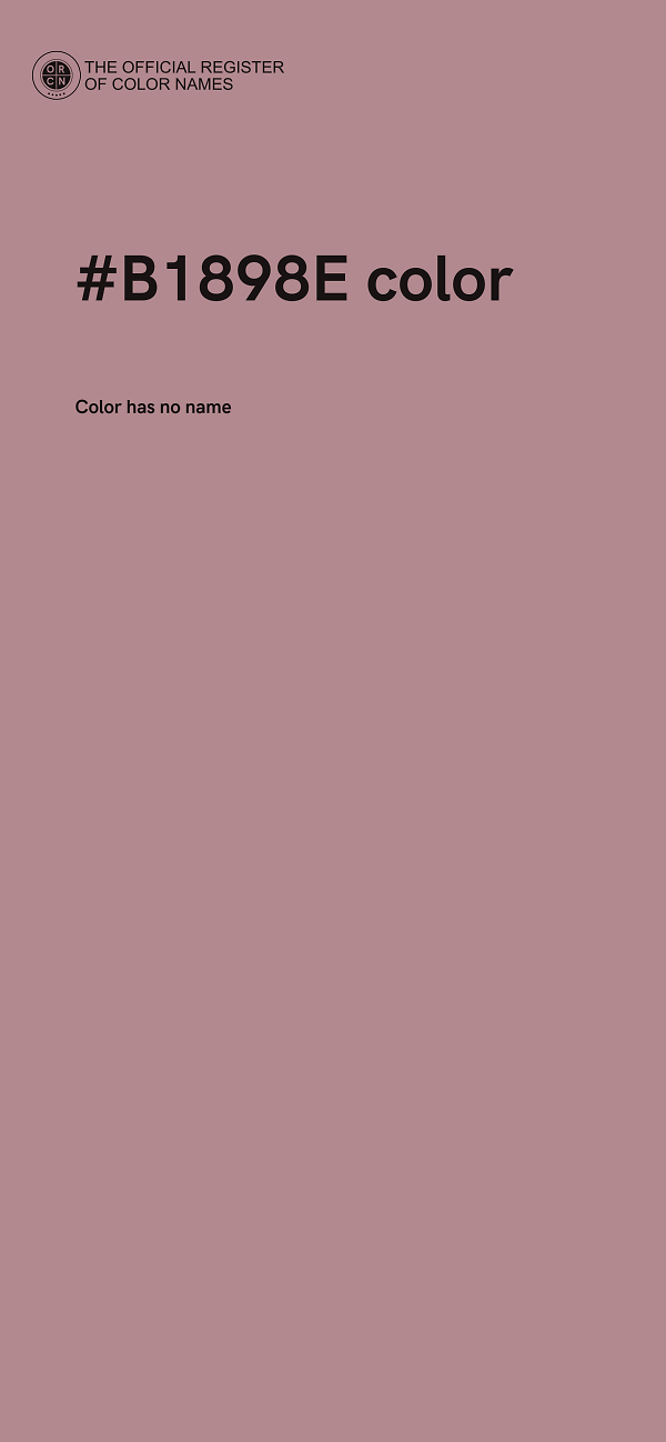 #B1898E color image