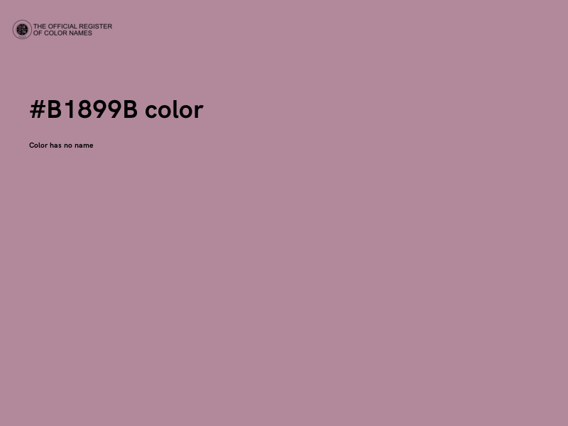 #B1899B color image