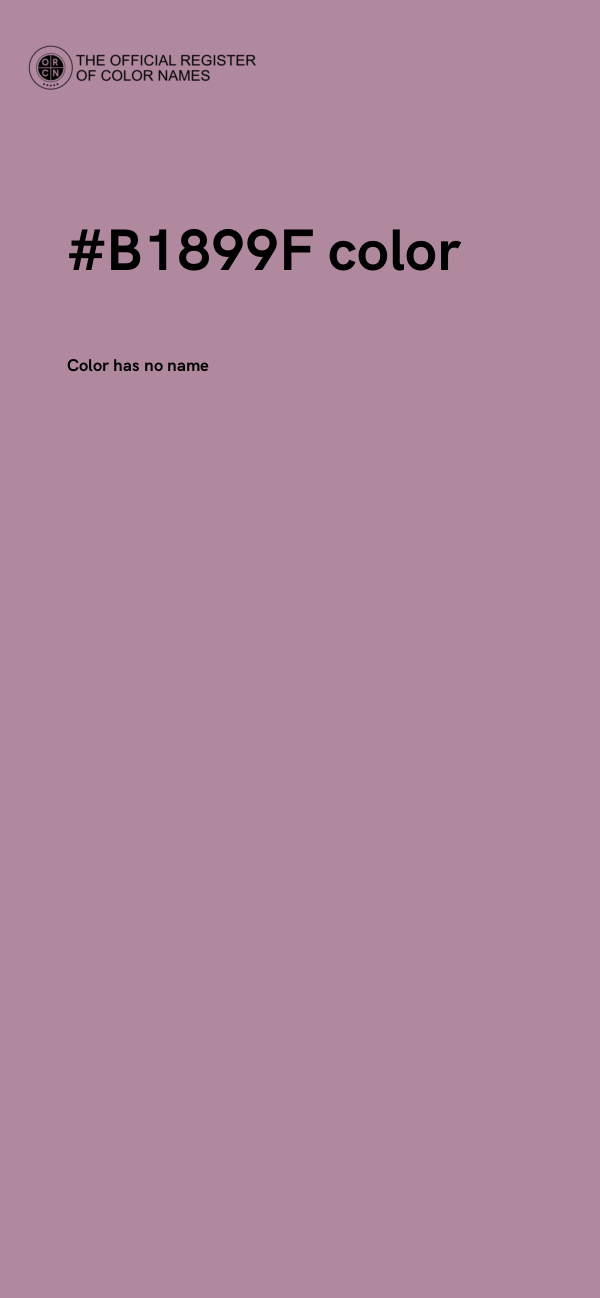 #B1899F color image