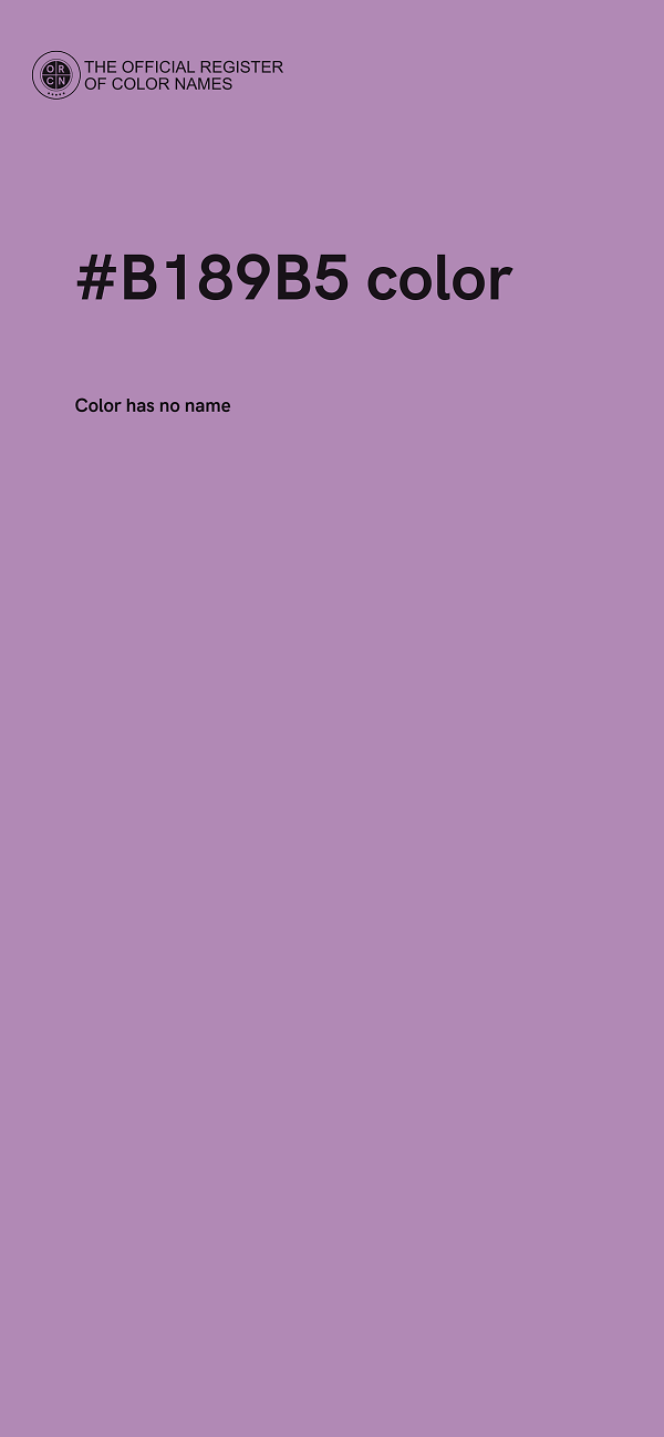 #B189B5 color image