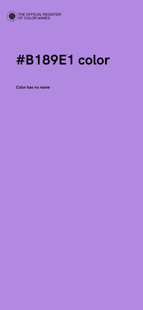 #B189E1 color image
