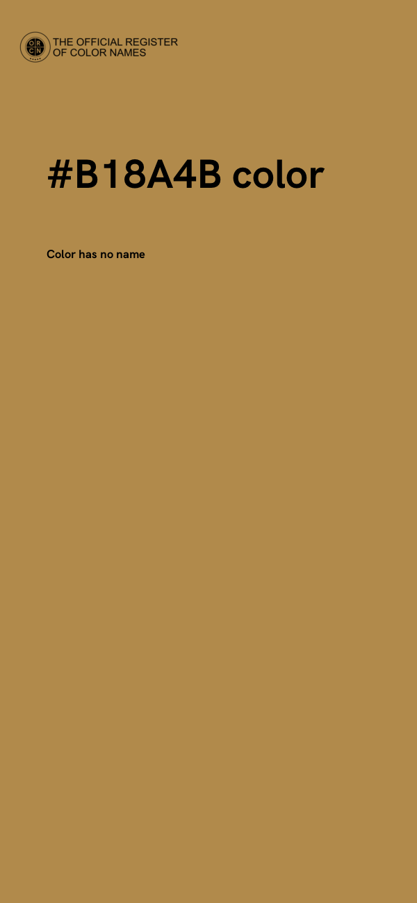 #B18A4B color image