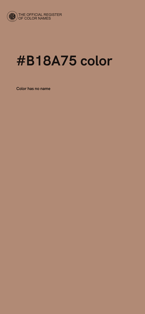 #B18A75 color image
