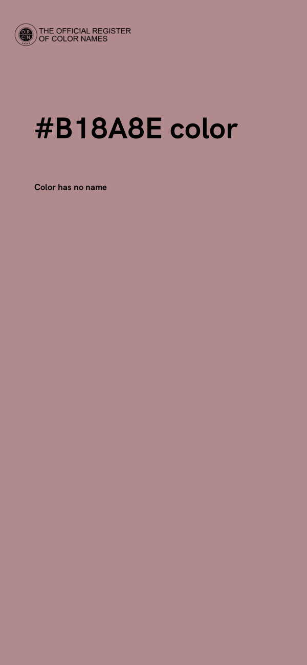 #B18A8E color image