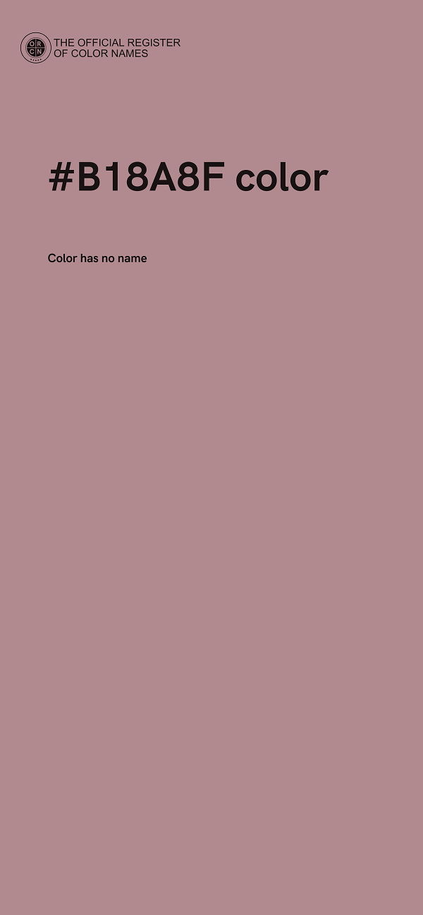 #B18A8F color image