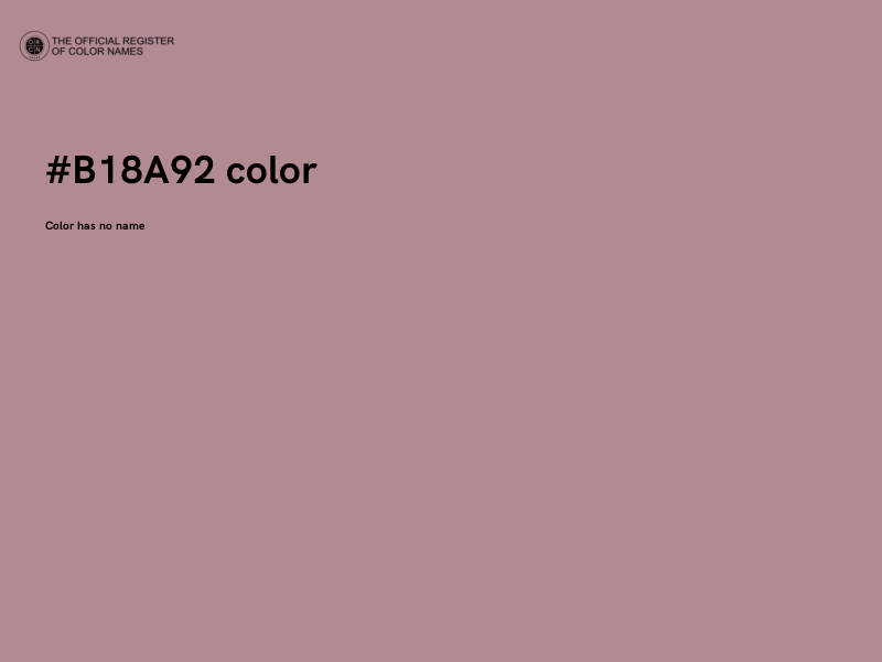 #B18A92 color image