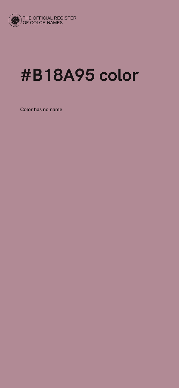 #B18A95 color image