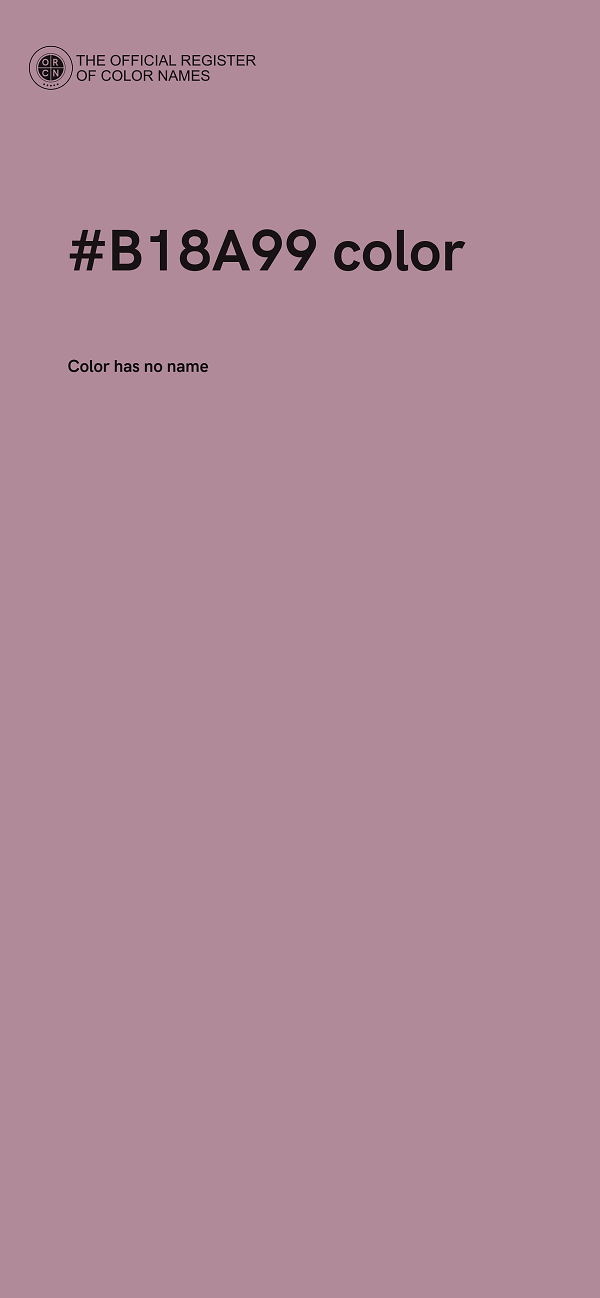 #B18A99 color image