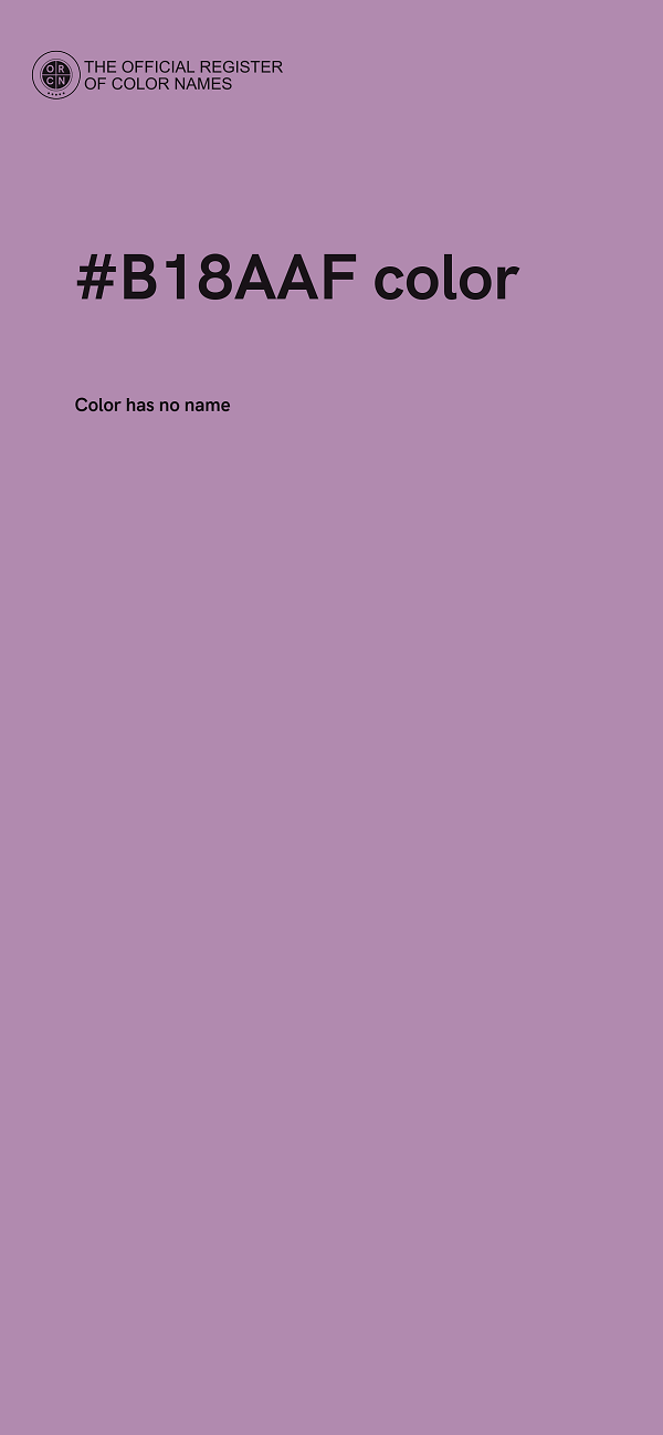 #B18AAF color image