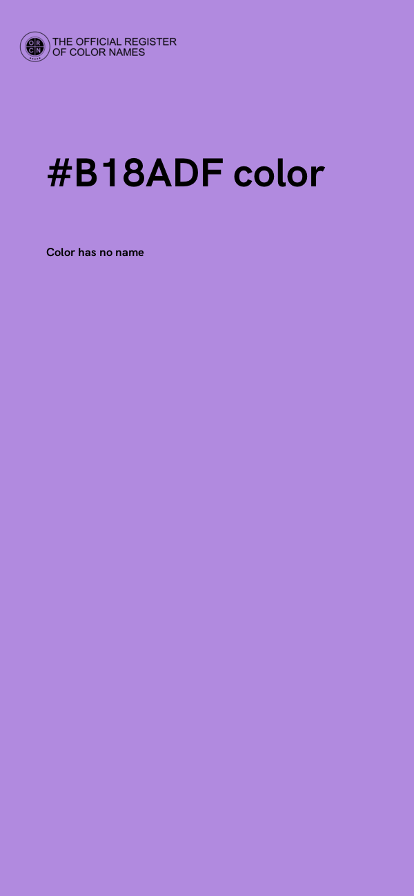 #B18ADF color image