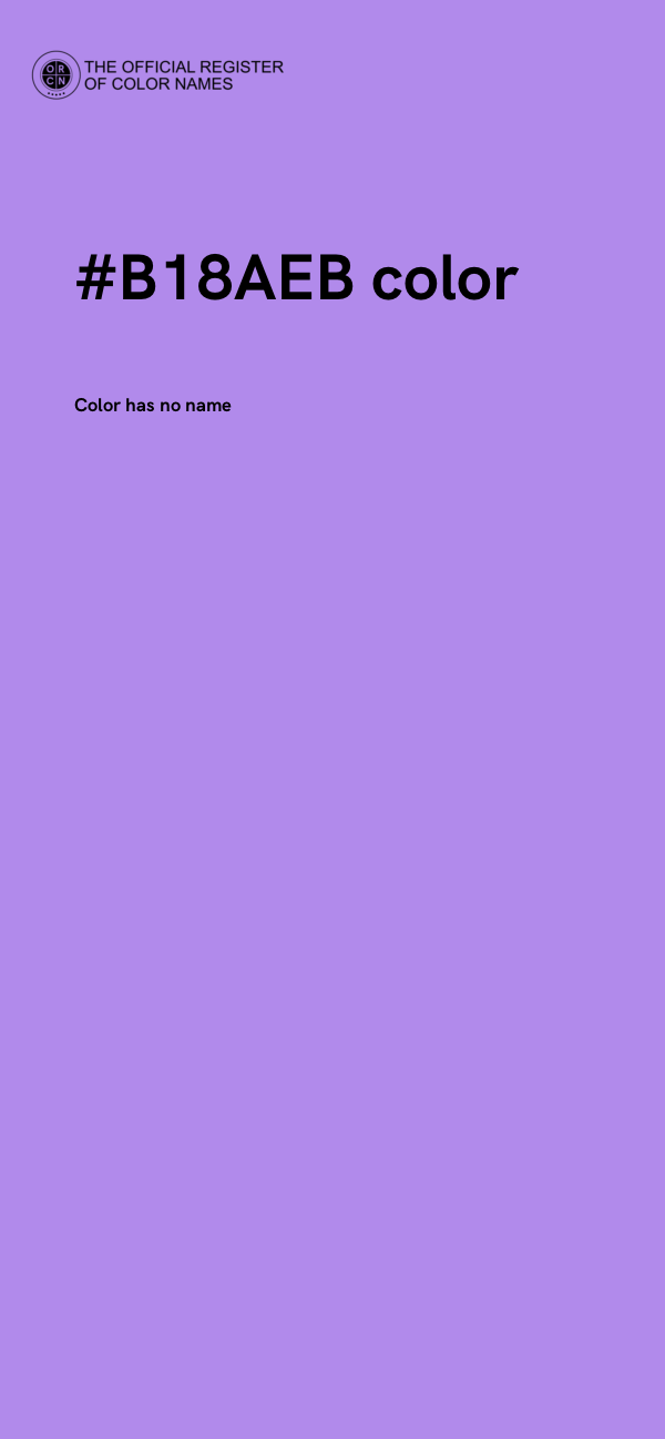 #B18AEB color image