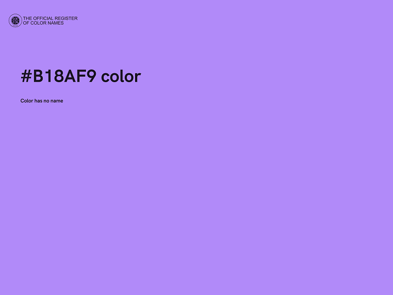 #B18AF9 color image